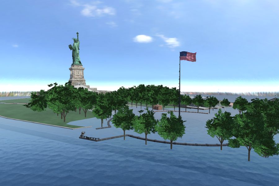 Visualization tool, simulating climate change effects