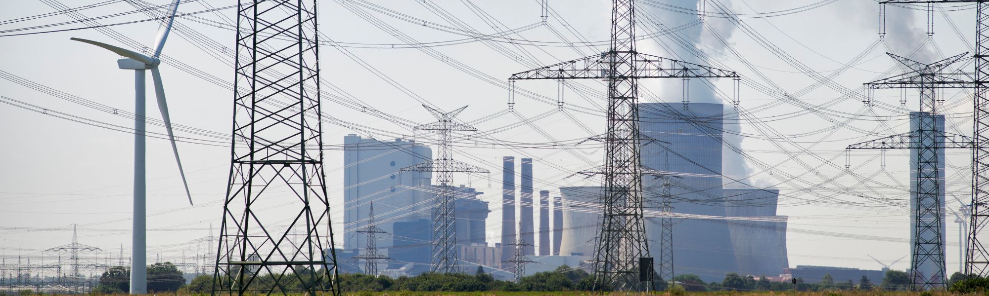 Electrical lines, as part of the power grid infrastructure