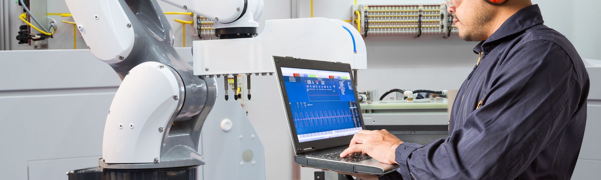 A worker in a manufacturing setting