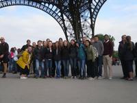 At the Eiffel Tower in Paris