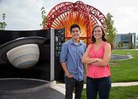 EPICS students Diego Martinez and Anna Tatara