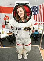 Jocelyn Dunn in spacesuit