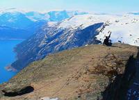 Ishan Sharma atop Trolltunga Rock, Norway