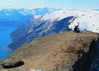 Ishan Sharma atop Trolltunga Rock, Norway