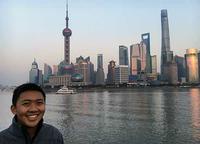 Scott Wong with from the Bund in Shanghai, China