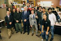 Photo of Argentine Consul General, his team and ISAT Lab members