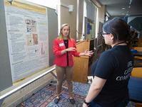 Hancock explains her poster at 2017 Dawn or Doom