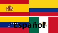 Graphic of flags of several Spanish-speaking countries