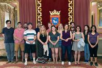 Photos of IE 490 students visiting Pamplona City Council