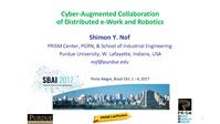 Graphic of Nof's Cyber-Augmented Collaboration of Distributed e-Work & Robotics