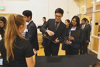 Photo of IE Career Fair check-in
