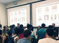 Photo of students and panelists