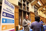 Photo of IE Career Fair Belden table