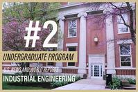 Purdue IE undergraduate program ranked #2 by US News and World Reports (on top of backdrop of Grissom Hall, home to Purdue Industrial Engineering)