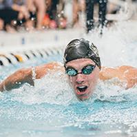 Kal Findley, Swimmer and IE sophomore, named to All Academic Big-Ten