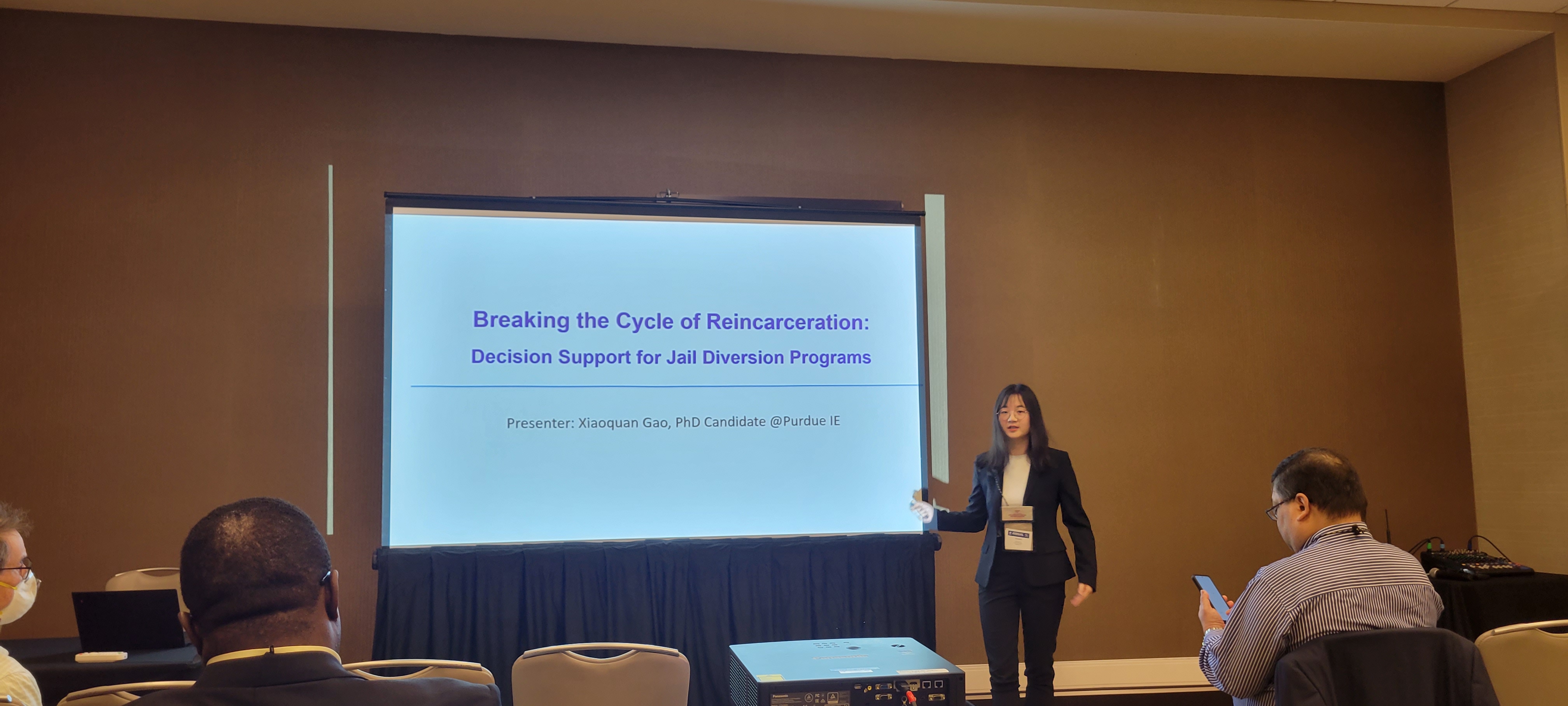 Xiaoquan Gao delivers presentation at IISE Annual Conference & Expo