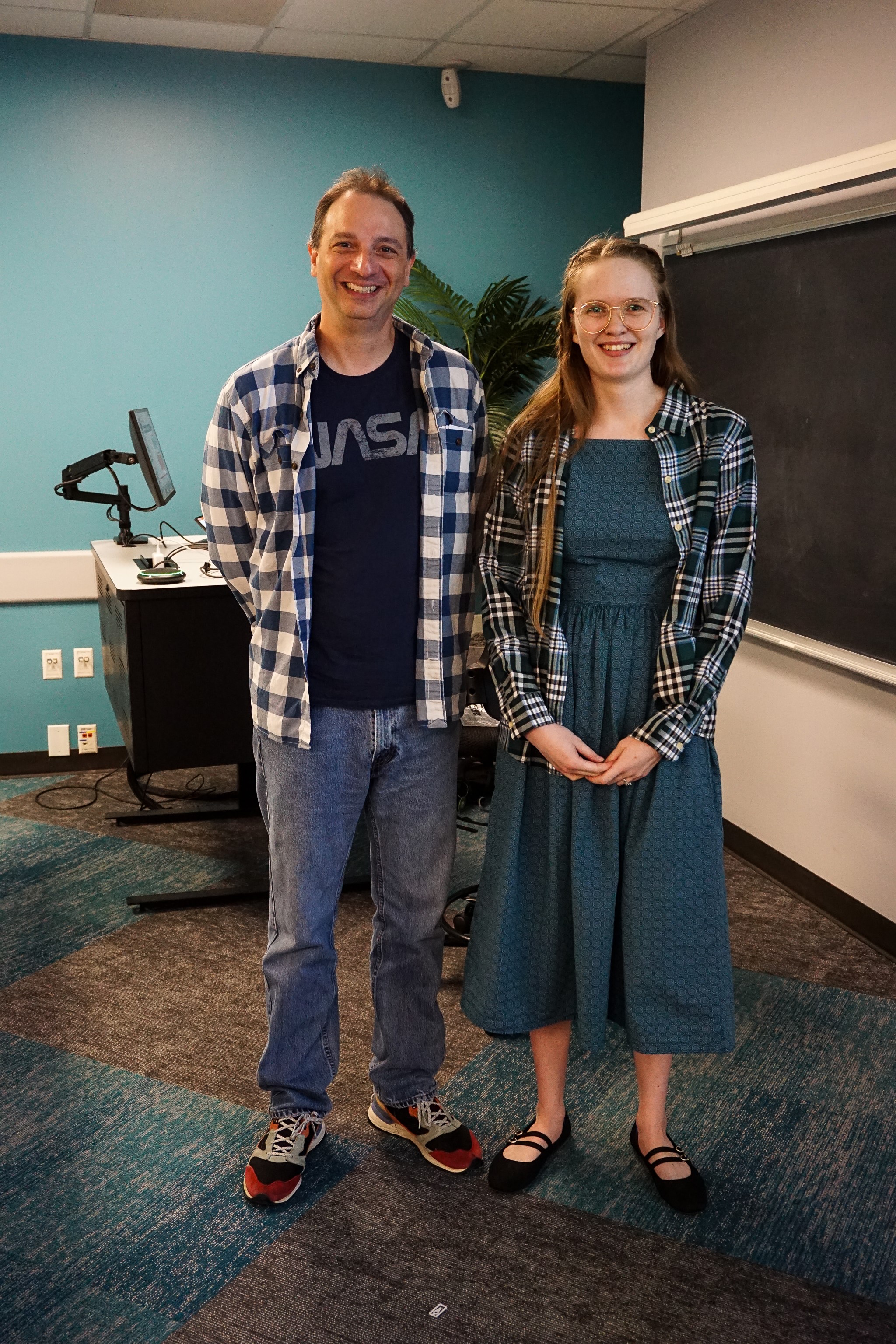 Dr. Stowers (right) with Advisor