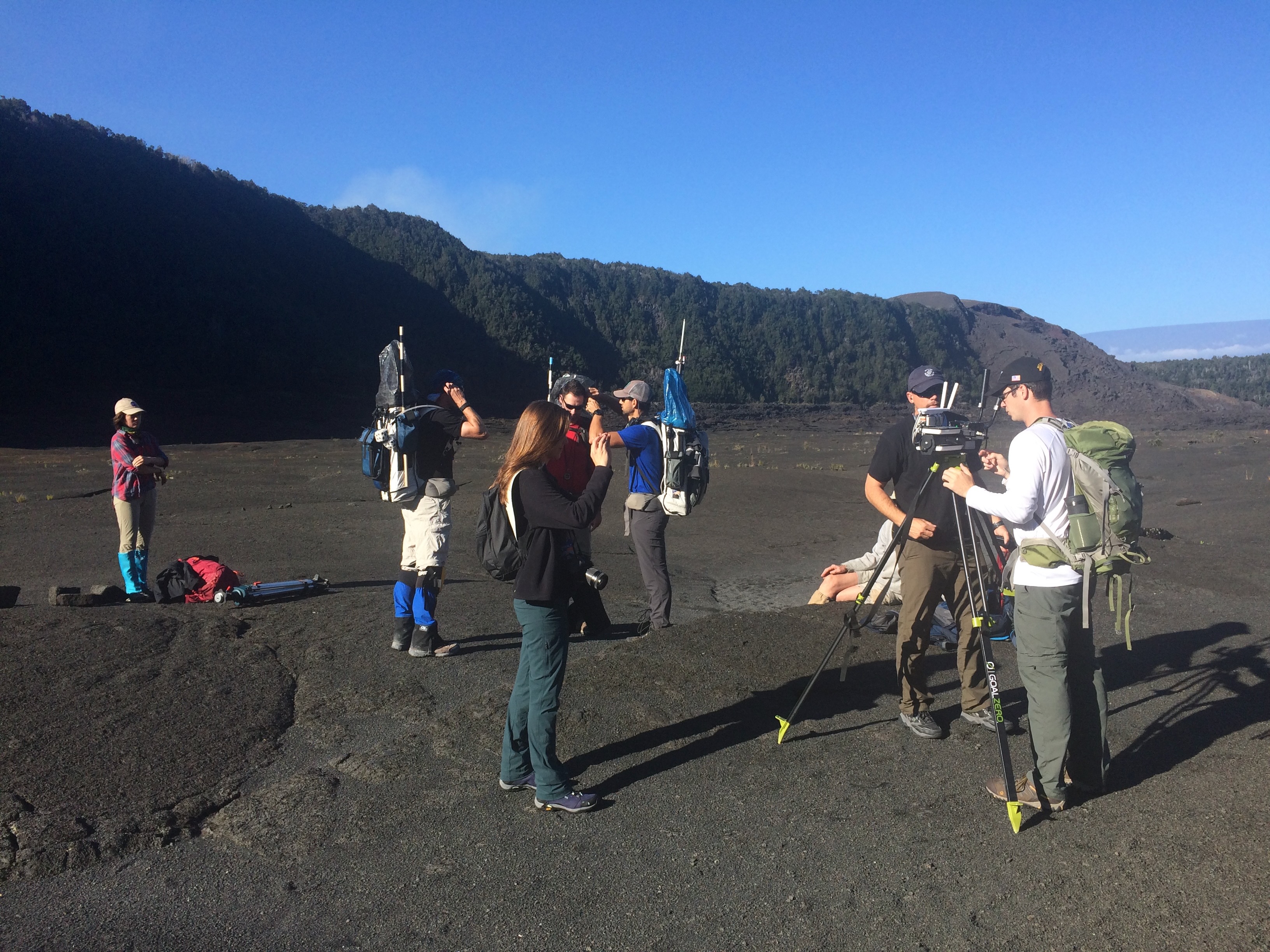 Researchers at Hawai'i Volcanoes National Park