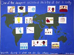 Painting 'What We Do for Others' by Meagan Pluckebaum