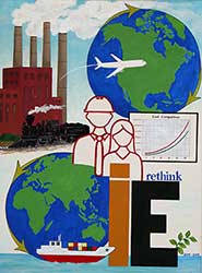 Painting 'The Old World of Industrial Engineering' by Keegan Bruns