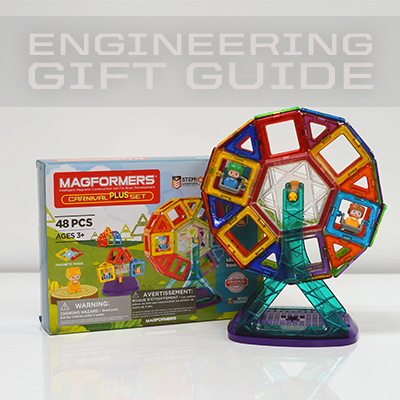 Magformers' Carnival Plus Set adds new elements into the mix with parts that spin and swing.