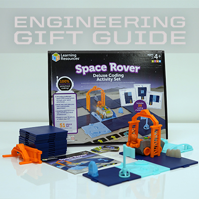 Learning Resources’ Space Rover Deluxe Coding Activity Set helps kids learn about coding by simplifying it into an intuitive programming rover they can tinker with.