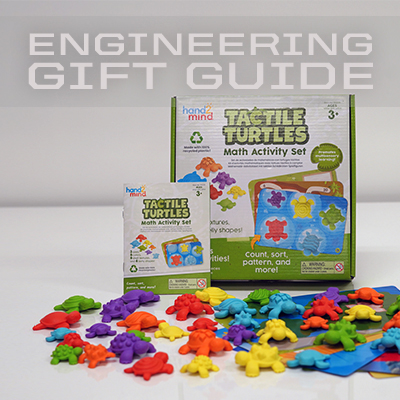 hand2mind's Tactile Turtles Math Activity Set helps kids learn to count and develop basic pattern recognition skills.