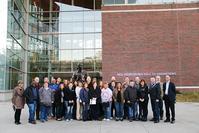 INDOT Communication staff visiting the Neil Armstrong Hall of Engineering