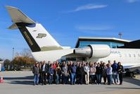 INDOT Communication staff visiting the Purdue Airport