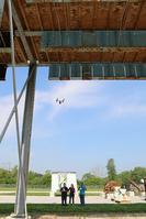 Hunter Buxton (USU), Leslie Campbell (Purdue) and Sattar Dorafshan (USU) flying UAV getting a different look at defects