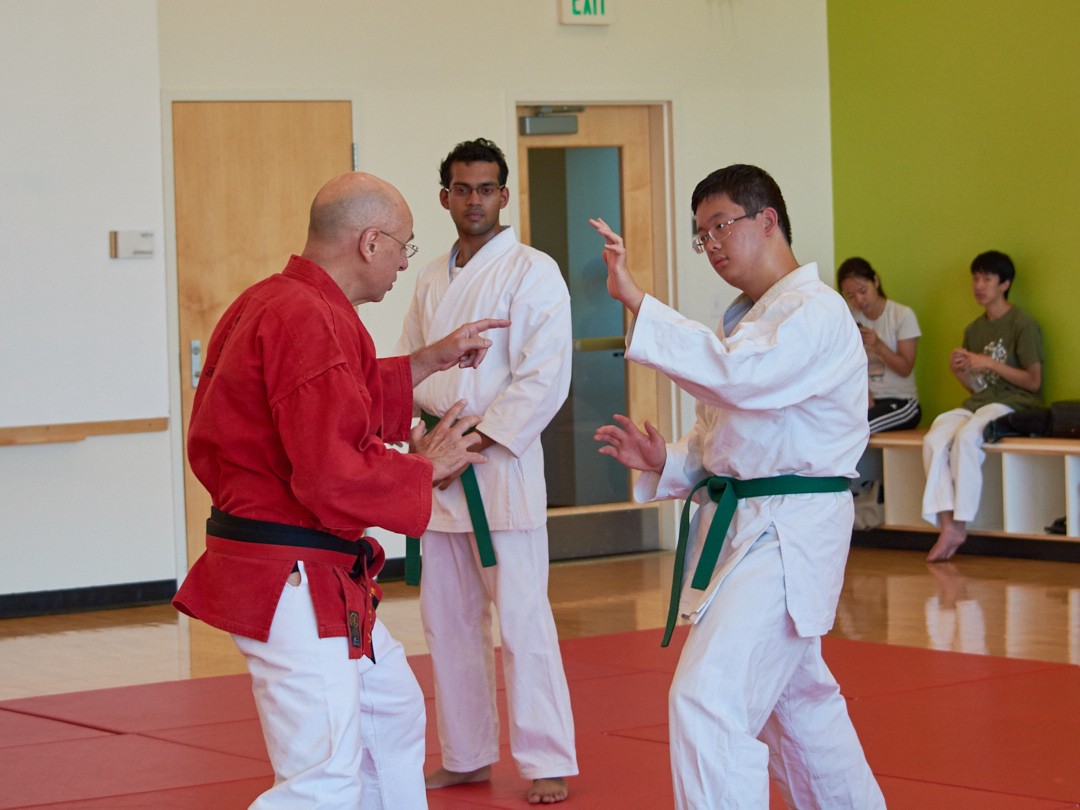 photo of kevin webb with karate club