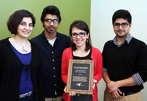 Nateghi receives 1st-ever IE Outstanding Graduate Mentor Award
