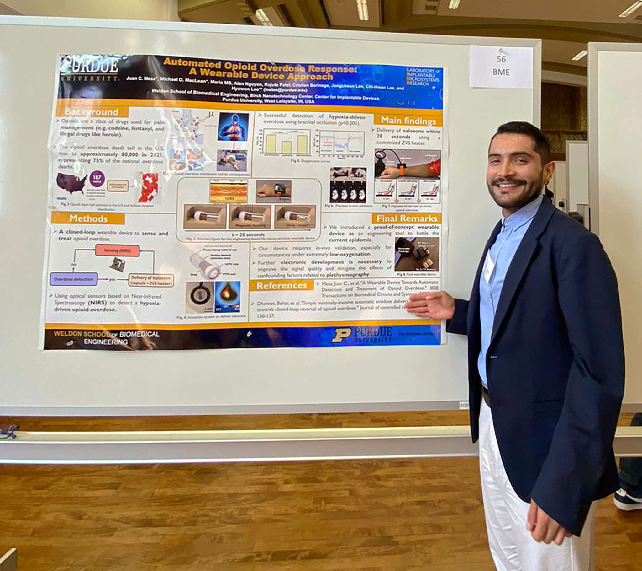 Juan wins the Certificate of Excellence in Research Award! | LIMR