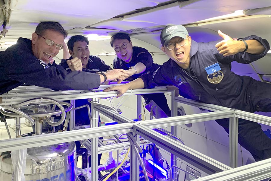 Gas stations in zero gravity: Purdue experiment establishes foundational  science for cryogenic fuel depots in space - Mechanical Engineering -  Purdue University
