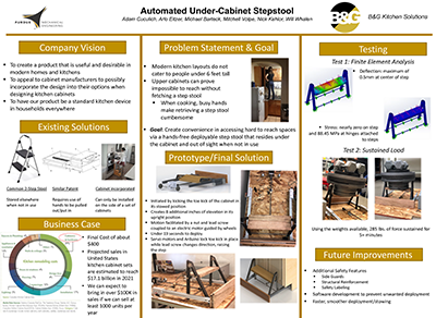 Automated Under-Cabinet Stepstool poster