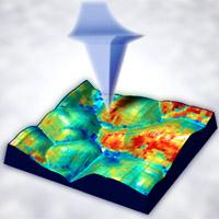 Computer rendering of Atomic Force Microscopy