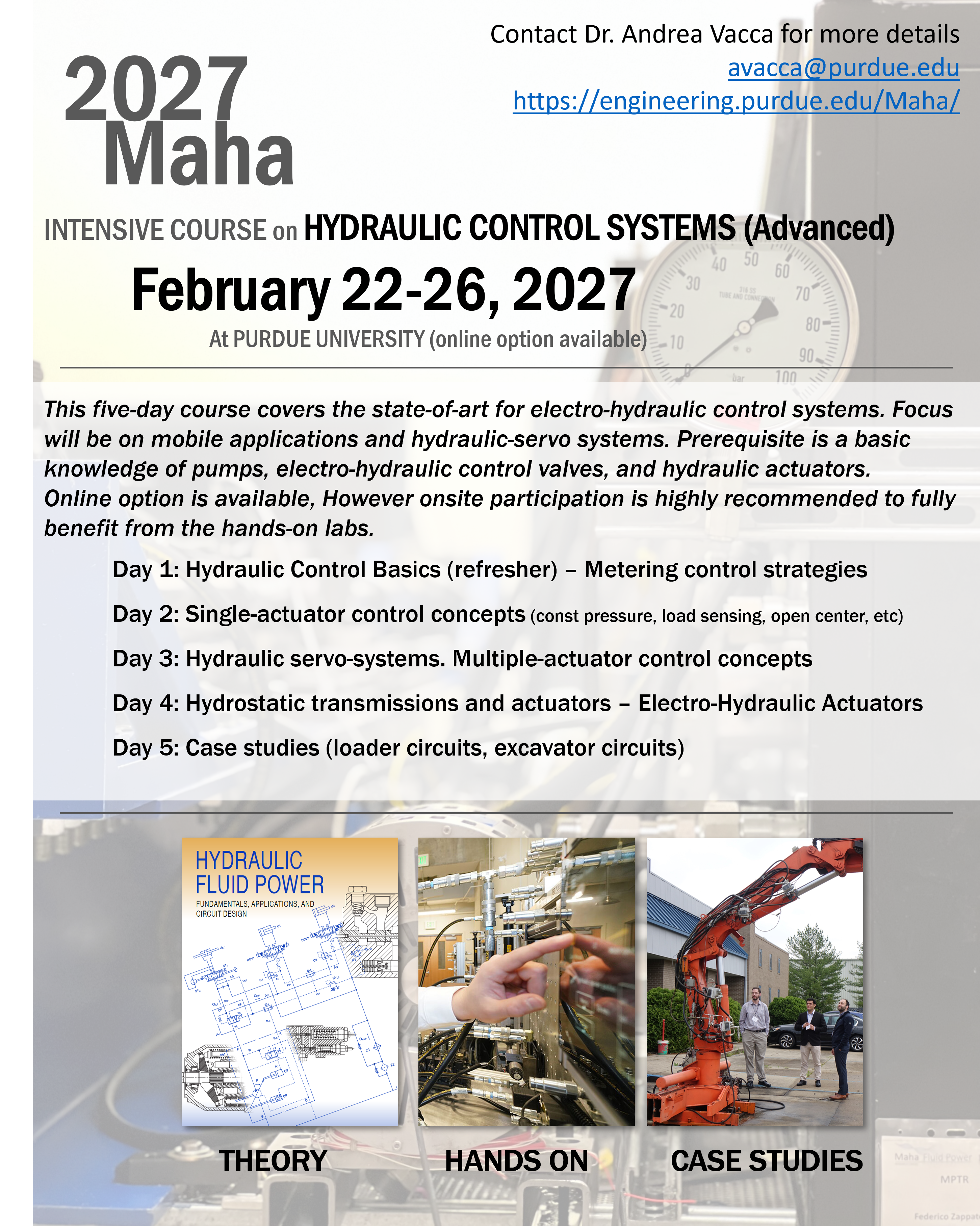 Upcoming 2027 intensive course