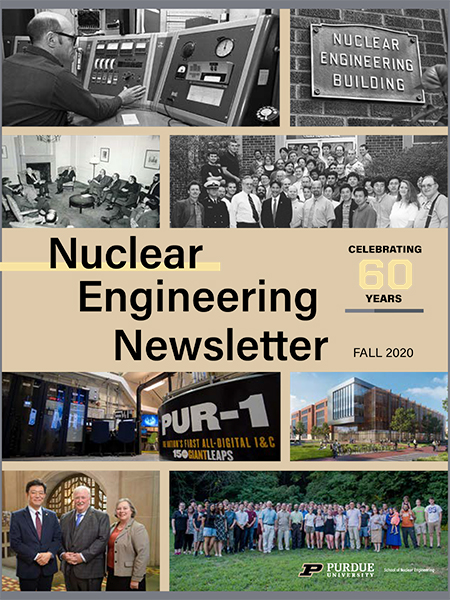 Nuclear Engineering Newsletter: Fall 2020 (PDF) cover