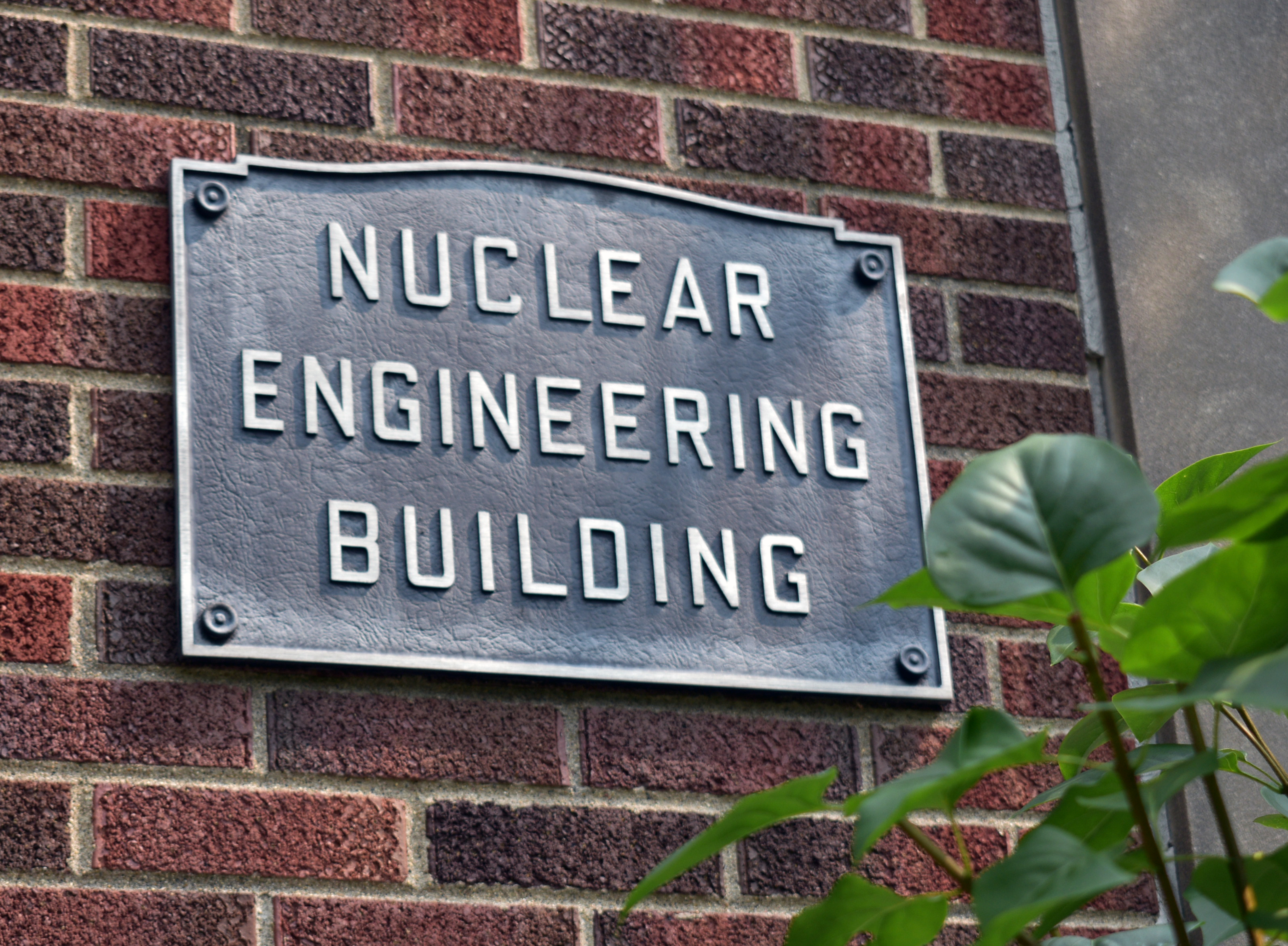 Nuclear Engineering Building Plaque