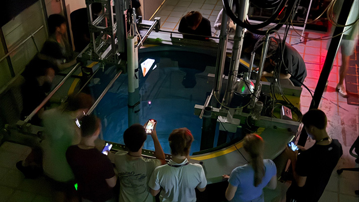 high school students participating in the Atoms at Work program