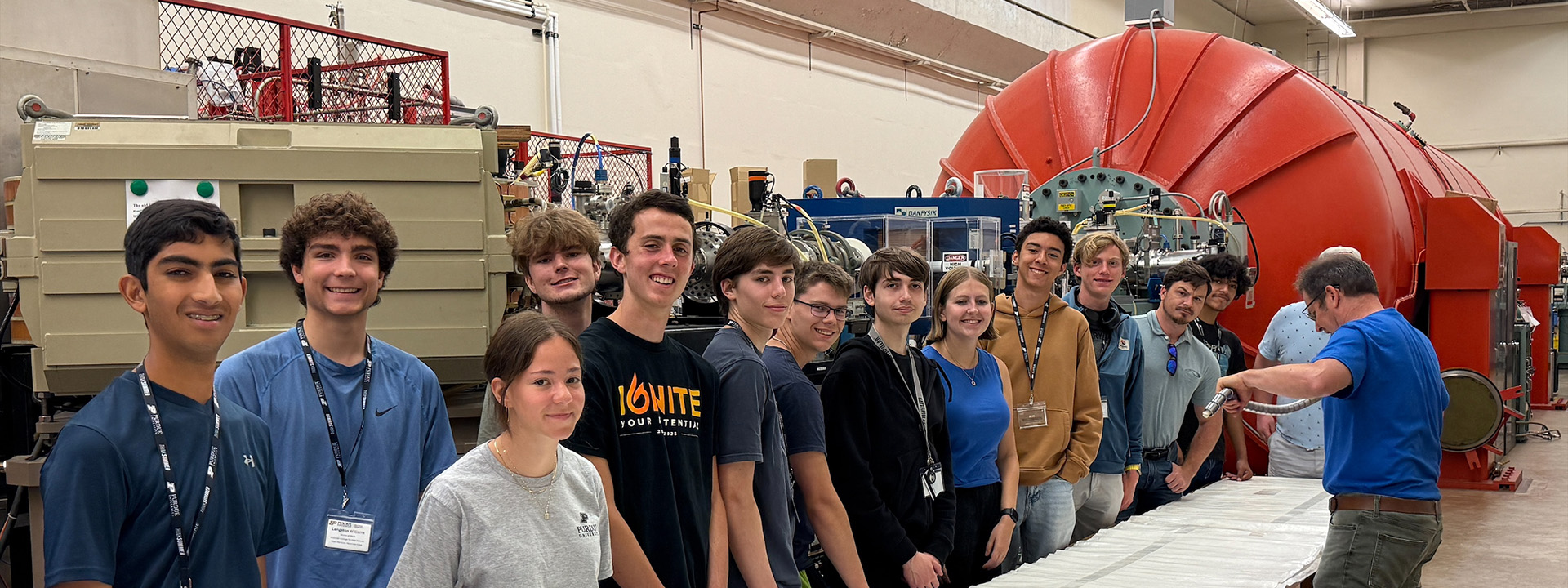 high school students participating in the Atoms at Work program
