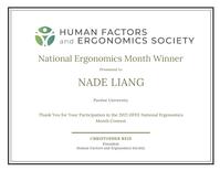 NEM Award Certificate