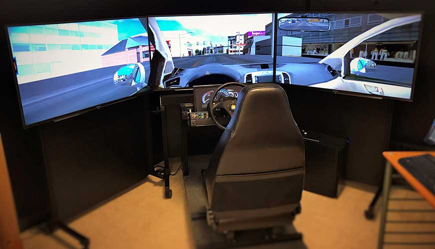 Photo of NADS driving simulator