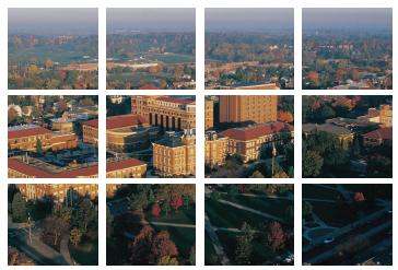 Aerial view of Purdue campus