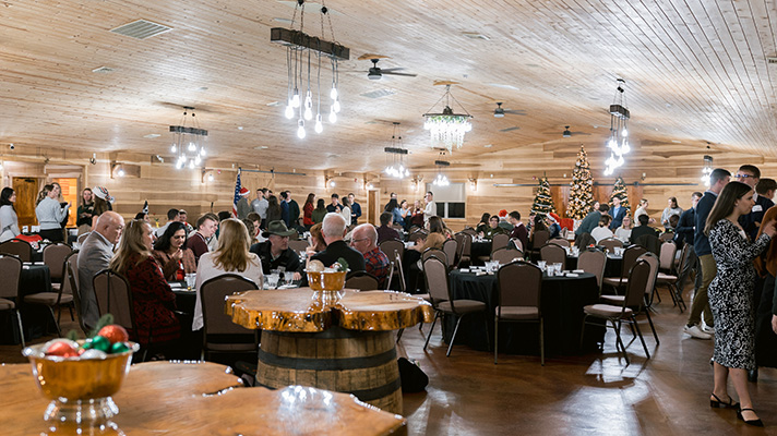 Wide shot of the December PMRI gathering