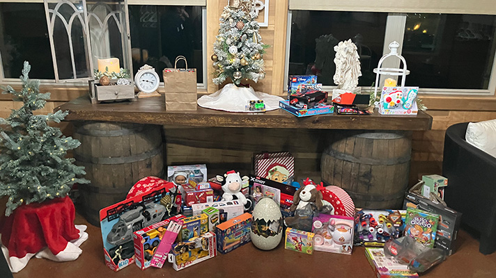 Toys for Tots collected at December PMRI gathering