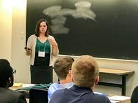 Kyla Prendergast presenting at 2017 SURF program