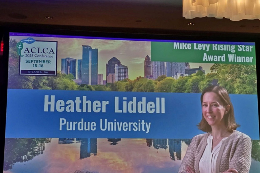 Heather Liddell ACLCA Conference Award Announcement