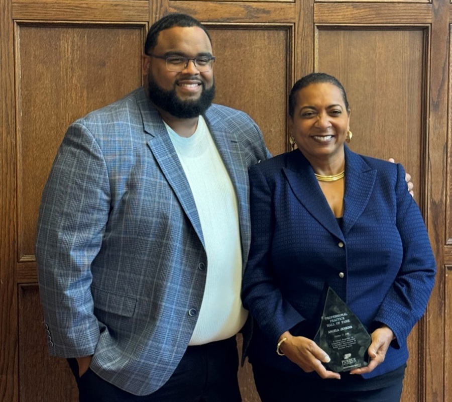 Angela Jenkins with her son DeMarkus Kirby