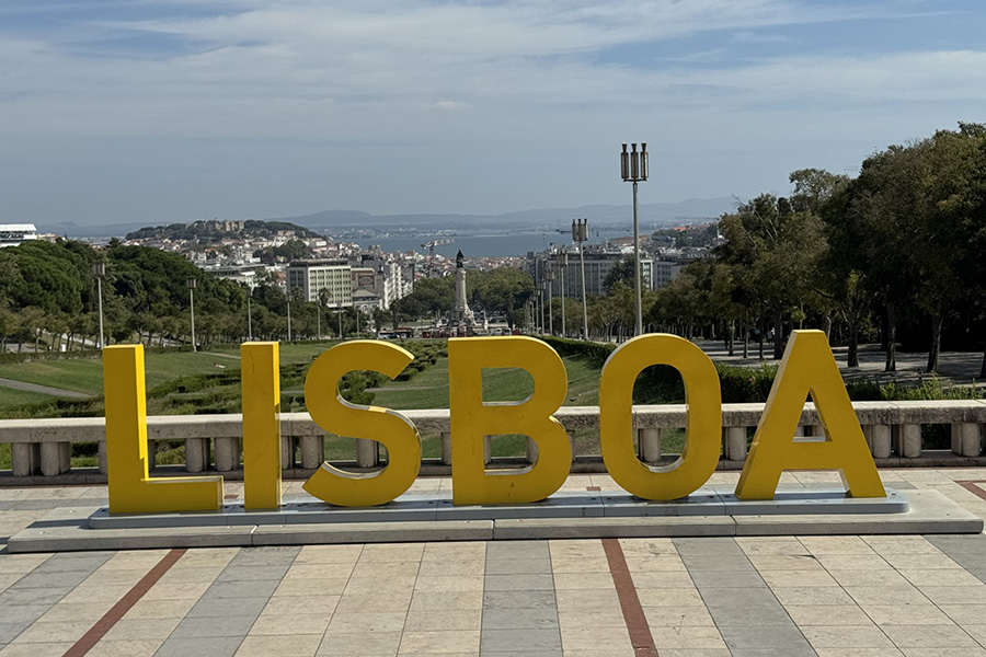 View across Parque Eduardo VII, toward Lisbon city center and the Port of Lisbon. Photo Credit: Professor Blatchley